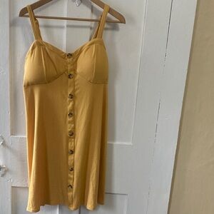 No Boundaries Mustard Ribbed Dress
